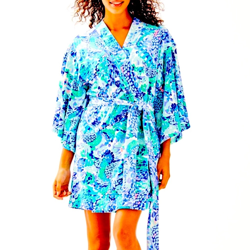 Lilly Pulitzer Elaine Velour Robe Perfect